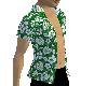 Green Aloha shirt