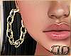 DD| Gold Chain Hoops