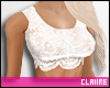 C|Lace Crop White