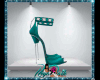 *D* Teal Diamond Heels