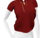 Delvey red polo shirt