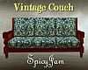Vintg Country Couch Teal