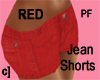 c]RED Jean shorts PF