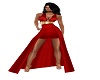 Sexxy Red Drape Dress