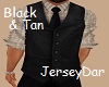 Classy Vest Black / Tan