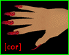 [cor] Vampire nails red