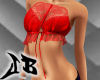 JB Red Lace Bib Top