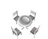 B.F Grey/Silver Table Se