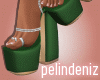 [P] Camile green heels
