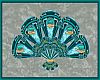 Ornate Teal Wall Sconce