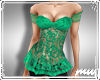 !Peplum Lace Apple green