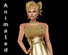 gold gown feathers&butte