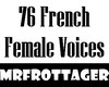 76 French Female Voices