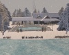 Winter Snow Lake Cabin