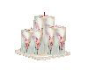 3 Flower Candles