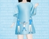 Kid~ Fer blue dress