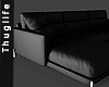 Modern L Blk Couch