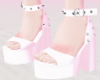 White Bimbo Spike Heels