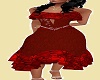 Red Black jeweled dress