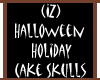 Holiday Cake Skulls