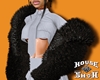 *HS Black Fur Coat