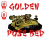Golden pose bed