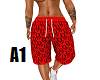 Stud Dio Red Shorts