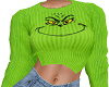 Grinch Crop Sweater