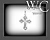 DW BELLA CROSS EARRINGS