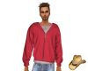 Red Zip Up Hoodie