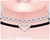 $K Black Love Choker