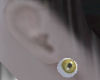 Yellow Eyeball Earrings
