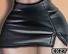 ** Leather Mini Skirt Bk