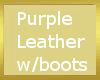 Purple Leather w/boots