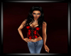 Red zipper Corset