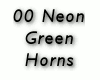 00 Neon Green Horns