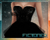 F' Black Sequin Dress