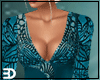 Teal Art Deco Gown