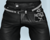 Punk leather Jean
