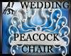 WEDDING PEACOCK BENCH