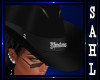 LS~COWGIRL HAT BLK