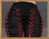 black Lace Up Panst