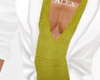 White Suit Outfit Green