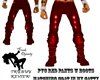 PVC Red Pants w Boots