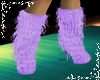 Lavender Fuzzy Boots