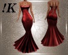 !K!Garnet Fishtail Gown