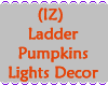 Ladder Pumpkins Lights