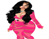 Pink;Green Jumpsuit