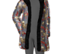 fur skull jacket M