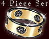 Black Gold 4pc F Cuffs
